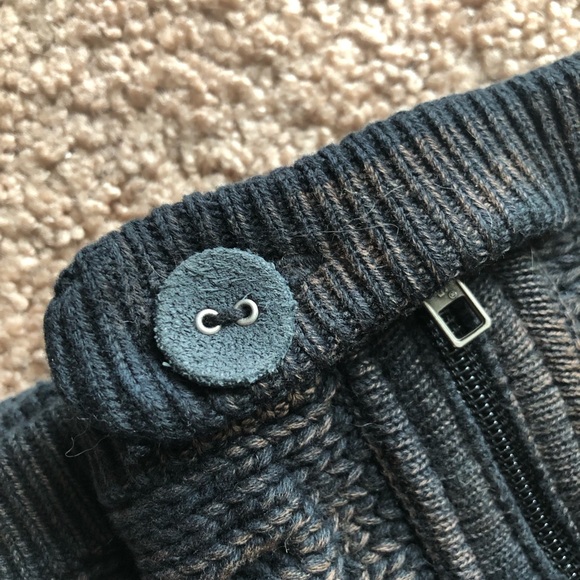 UGG Knit Boots Patchwork Tall Black Bleached Full Zip Sock Boot 1001020 Women 5 - Picture 2 of 13